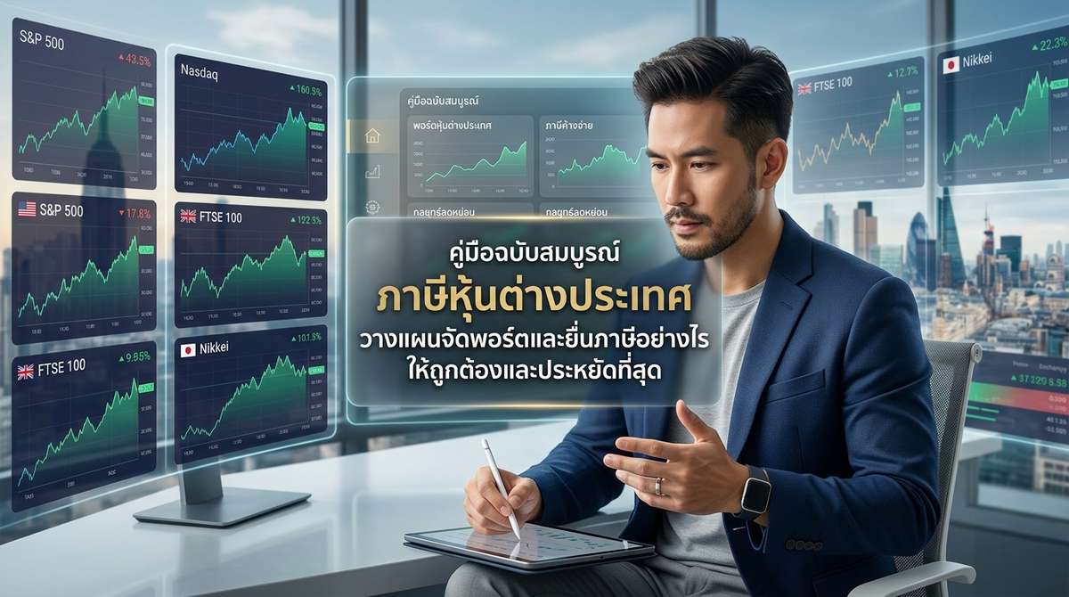 คู่มือฉบับสมบูรณ์ ภาษีหุ้นต่างประเทศ วางแผนจัดพอร์ตและยื่นภาษีอย่างไรให้ถูกต้องและประหยัดที่สุด