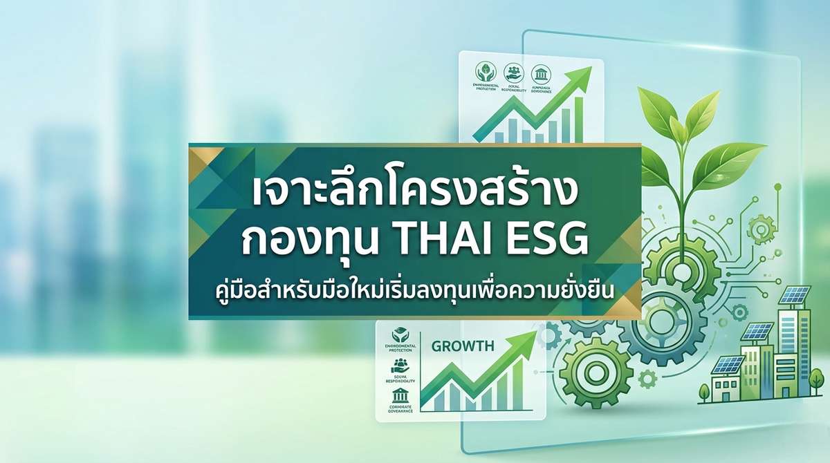 เจาะลึกโครงสร้าง กองทุน THAI ESG คืออะไร คู่มือสำหรับมือใหม่เริ่มลงทุนเพื่อความยั่งยืน