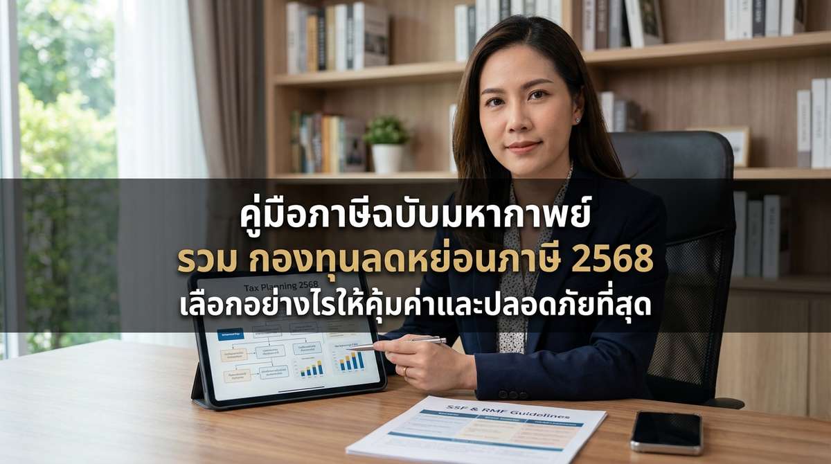 คู่มือภาษีฉบับมหากาพย์ รวม กองทุนลดหย่อนภาษี 2568 เลือกอย่างไรให้คุ้มค่าและปลอดภัยที่สุด